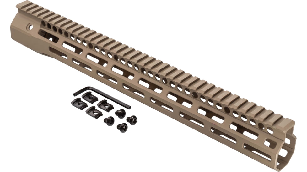 Troy Battlerail, SOCC, .308, 15in, Special Ops M-LOK Compatible , High Profile, Flat Dark Earth, SRAI-SR3-15FT-00