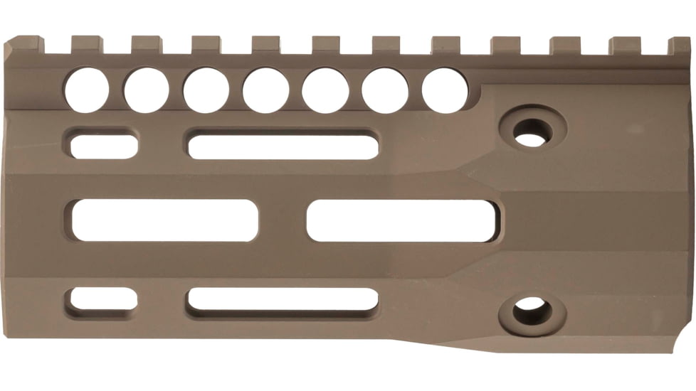 Troy Battlerail, SOCC 9mm, 4.5in, Special Ops M-LOK Compatible, Low Profile, Mil-Spec Hard Coat Anodized, Flat Dark Earth, SRAI-SR9-45FT-00