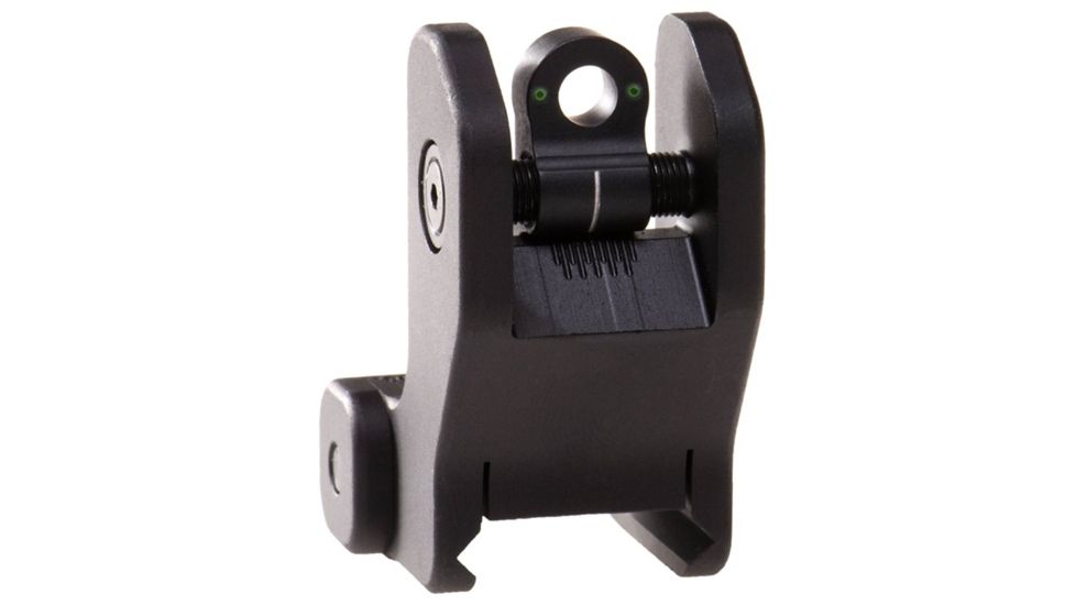 Troy Rear Tritium Fixed Battle Sight w/ Illuminated Hydrogen, AR-15, Matte Black SSIG-FRS-RTBT-00