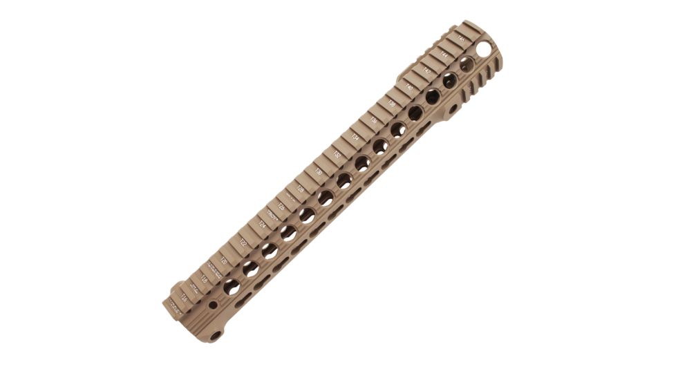 Troy AR-15 SDMR Keymod Free-Floating Rail, 13in, Flat Dark Earth, STRX-BK1-13FT-00