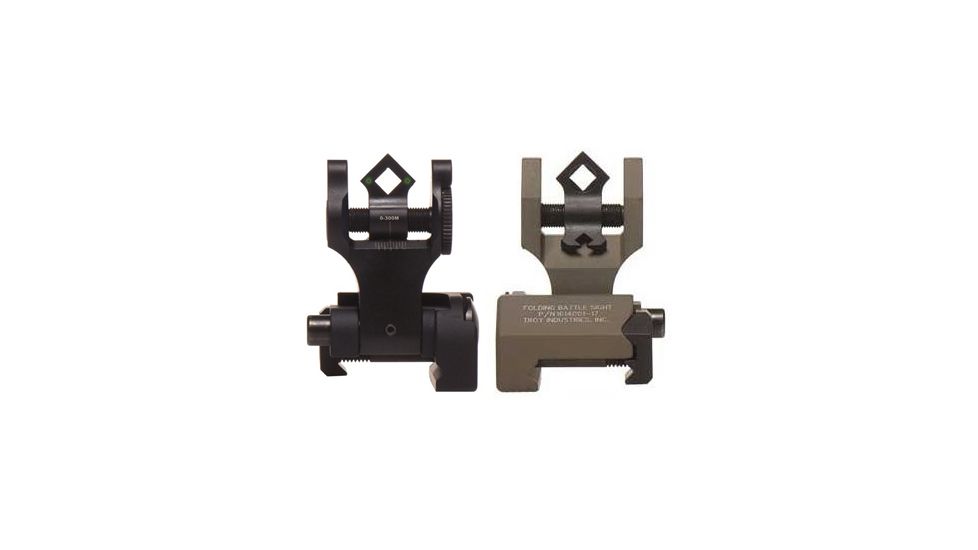 Troy Di-Optic Aperture (DOA) Rear Tritium Folding BattleSight