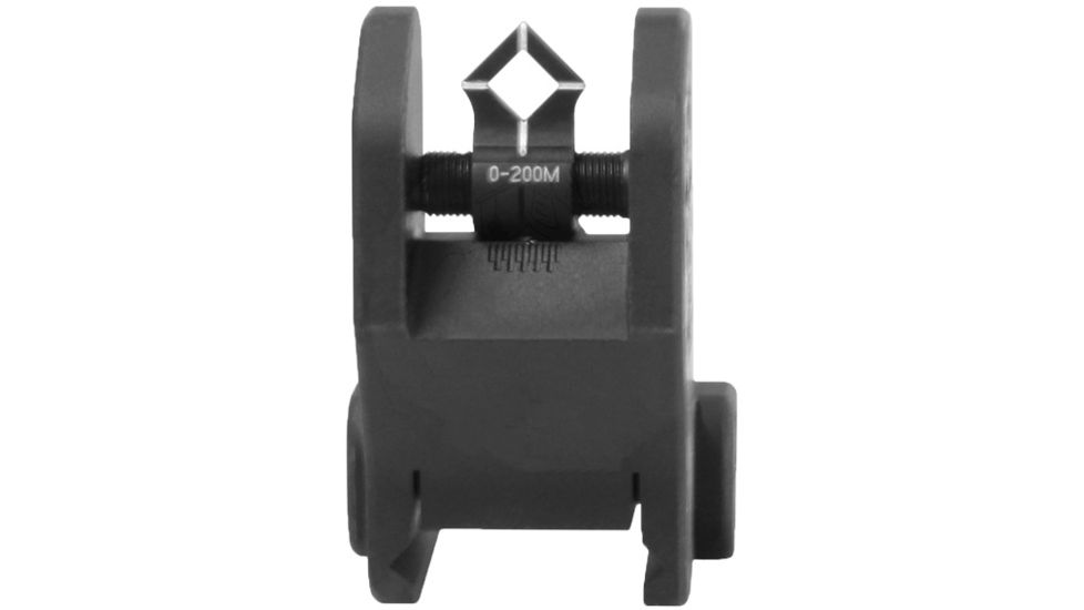 Troy Dioptic Apeture DOA Top Mounted Deployable Rear Sight, Black, SSIG-FBS-RDBT-00