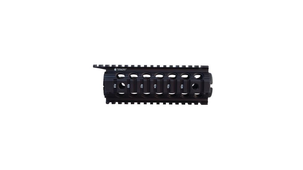 Troy AR-15 Drop In Enhanced BattleRail Handguard, 7 in, Carbine Length, Black, SRAI-DID-D7BT-00
