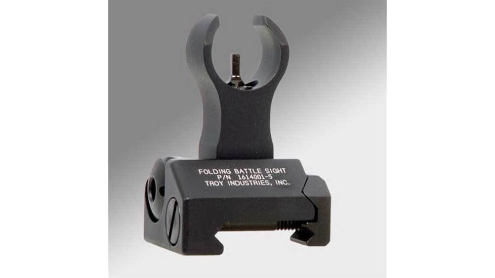 Demo, Troy Folding Battle Sight Front w/ HK Style Housing &amp; M4 Post - Black FBS-FHBT-00