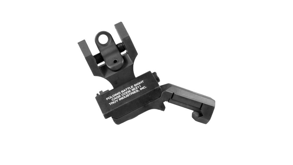 Troy Ind SSIG45SHRBT 45 Degree Folding BattleSights HK Front And Round Rear Blk