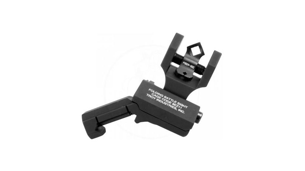 Troy Top Mounted Deployable Front and Rear Sight, Black, SSIG-45S-MDBT-00