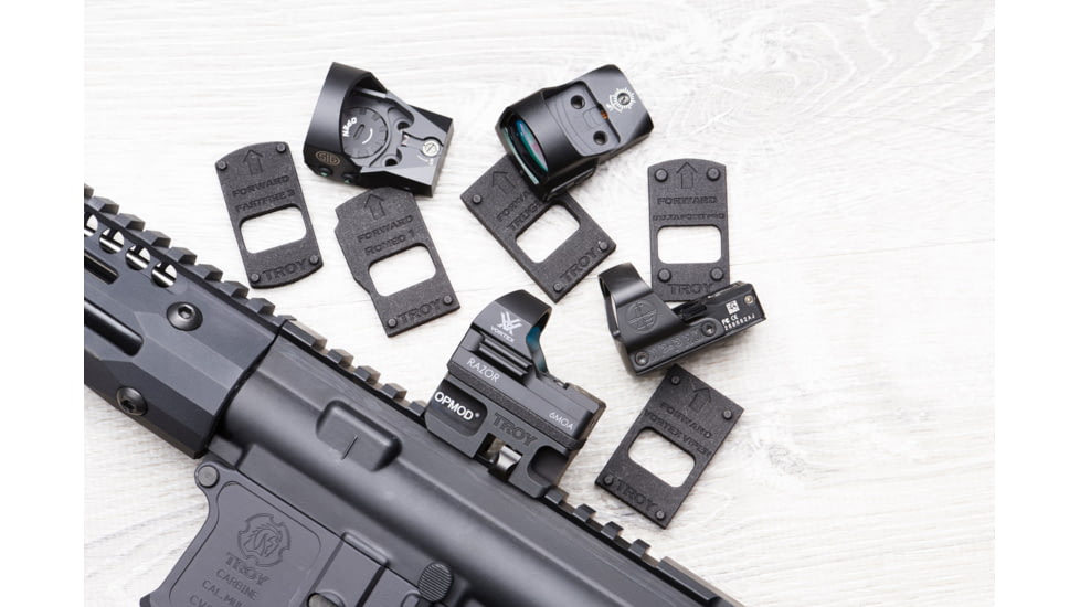 EDEMO Troy Industries OPMOD Universal Red Dot Mount, Black, SMOU-UNV-RDBT-00, EDEMO12