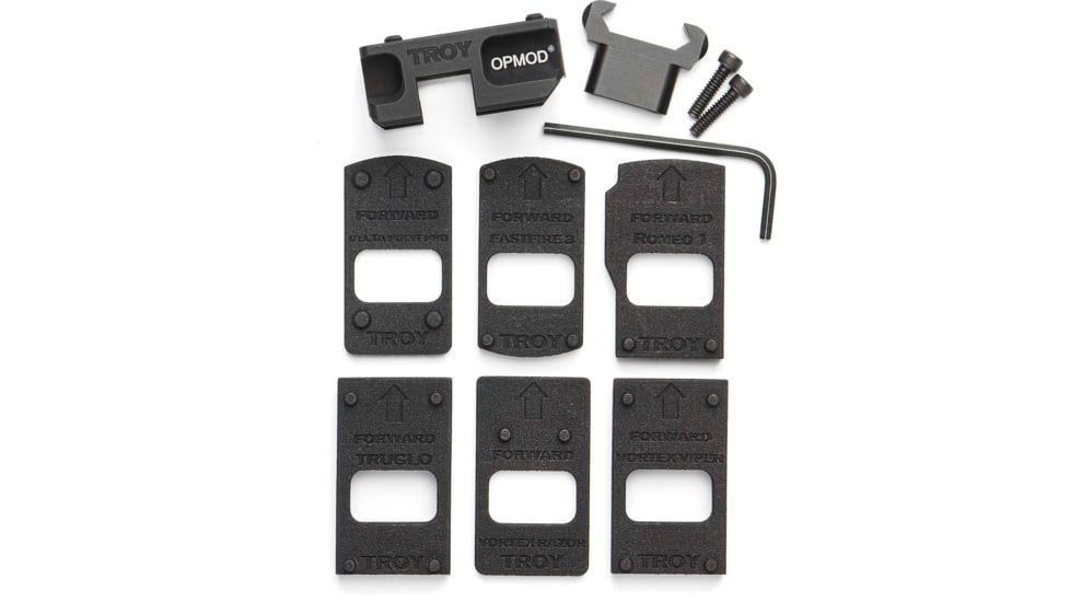 EDEMO Troy Industries OPMOD Universal Red Dot Mount, Black, SMOU-UNV-RDBT-00, EDEMO12