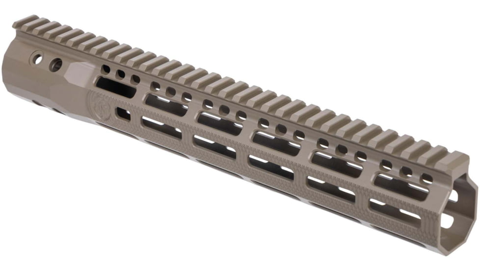 Troy Industries SOCC Gen 2 Free Float M-LOK Handguard AR-15 Aluminum Battle Rail, FDE, 12.5in, SRAI-SR1-12FT-G2