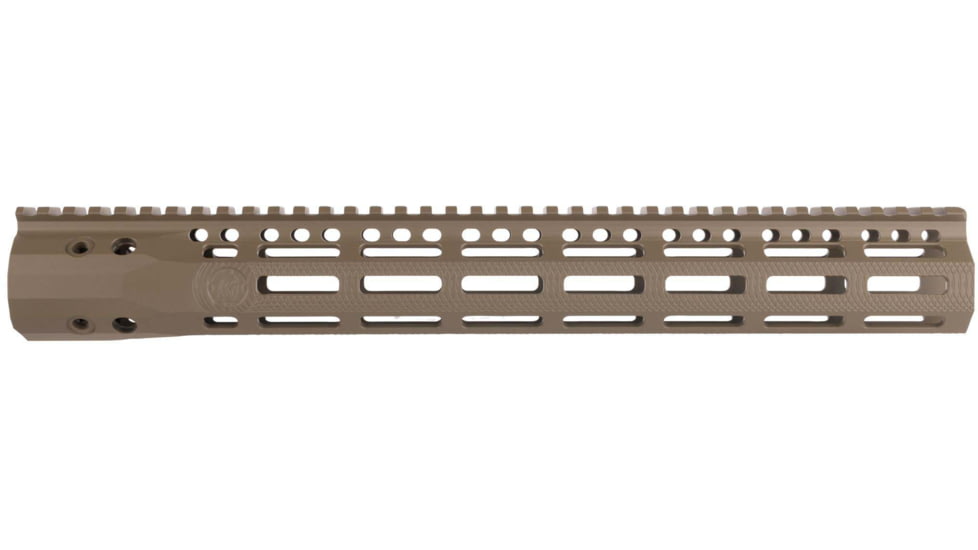 Troy Industries SOCC Gen 2 Free Float M-LOK Handguard AR-15 Aluminum Battle Rail, FDE, 15.125in, SRAI-SR1-15FT-G2