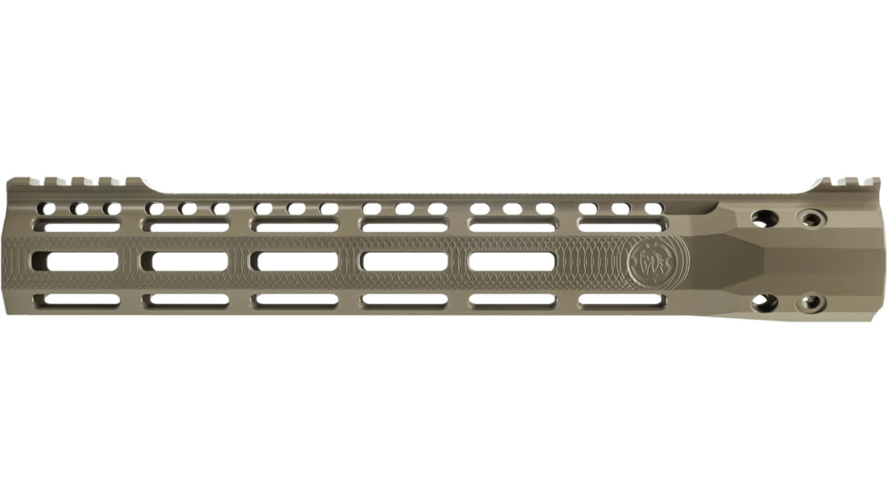 Troy Industries X Series Free Float M-LOK Handguard AR-15 Aluminum Battle Rail, FDE, 12.5in, SRAI-SR1-12FT-X2