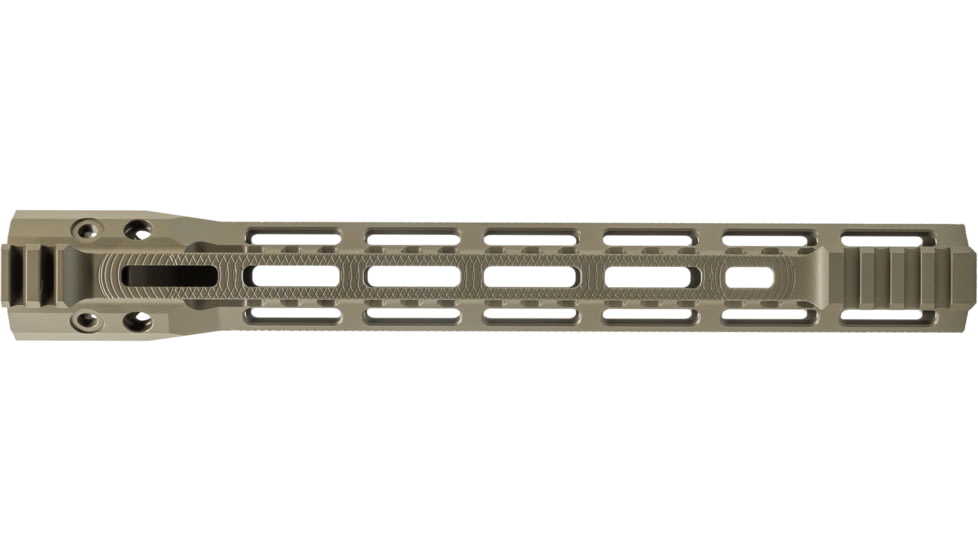 Troy Industries X Series Free Float M-LOK Handguard AR-15 Aluminum Battle Rail, FDE, 12.5in, SRAI-SR1-12FT-X2