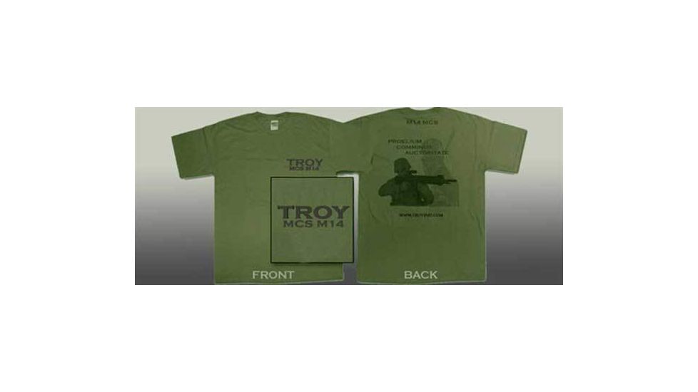 Troy MCS Close Quarters Battle T-Shirt, Short Sleeve, L 0L0T-00