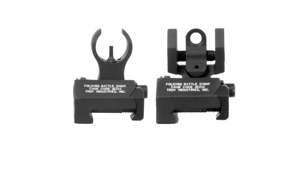 Troy Micro Set HK Top Mounted Deployable Front and Rear Sight, Black, SSIG-IAR-SMBT-00