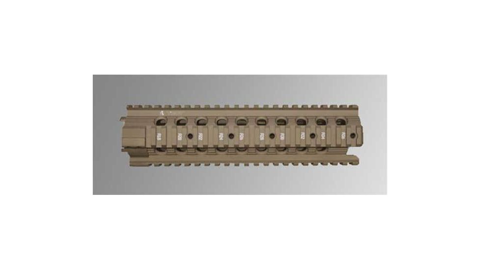 Troy 9 in. Modular Rail Forend for Mid Length Carbines - Flat Dark Earth