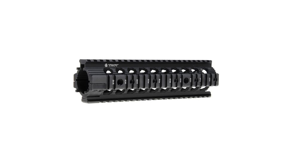 Troy 9 in. Modular Rail Forend for Mid Length Carbines - Black 