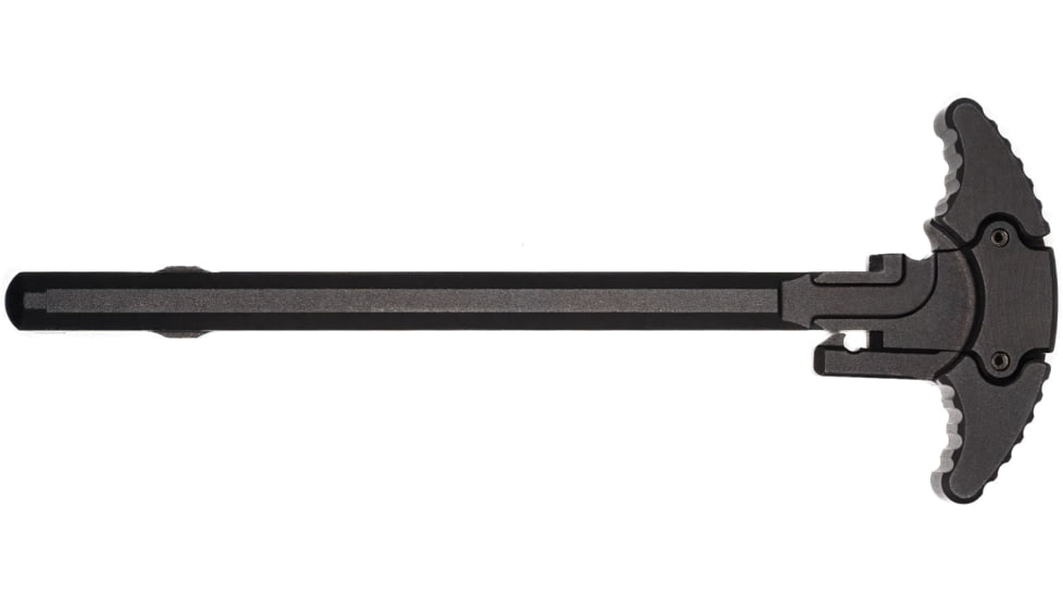 Troy Pneuma AR-15 Charging Handle, 223 Caliber, Gas Divert Ambidextrous, Aluminum, Black, SCAH-ACH-50BT-00