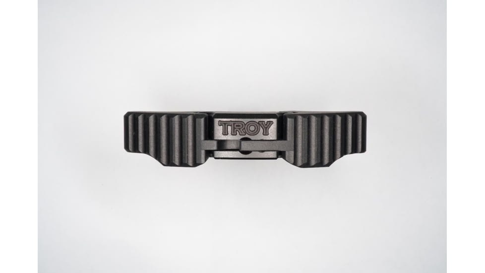 Troy Pneuma AR-15 Charging Handle, 223 Caliber, Gas Divert Ambidextrous, Aluminum, Black, SCAH-ACH-50BT-00