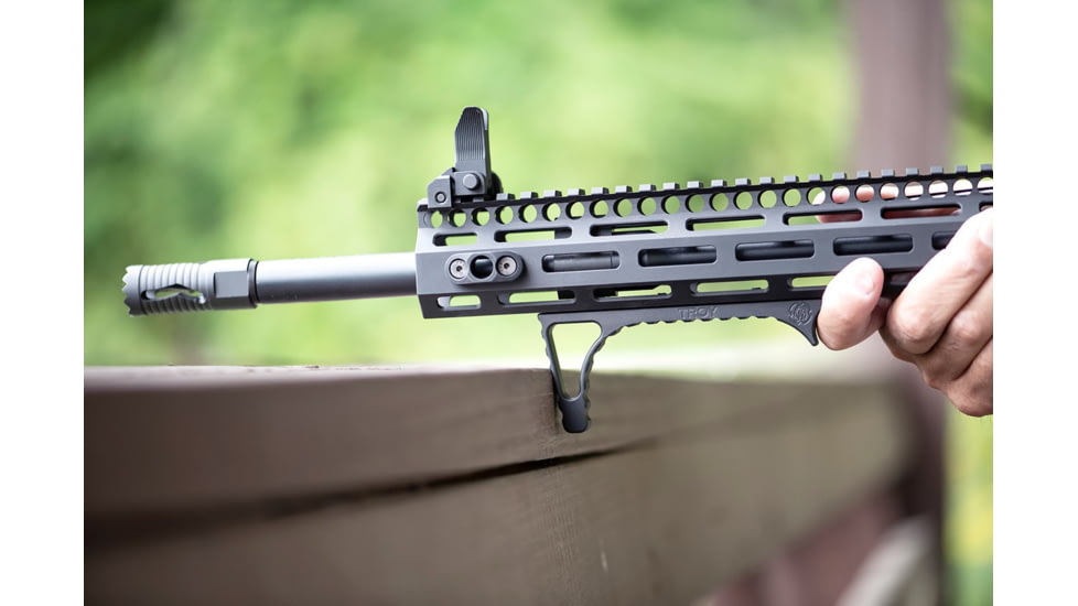 Troy OpticsPlanet Exclusive Angled MLOK Foregrip, AR-15, Aluminum, Black, SGRI-ANG-A0BT-00