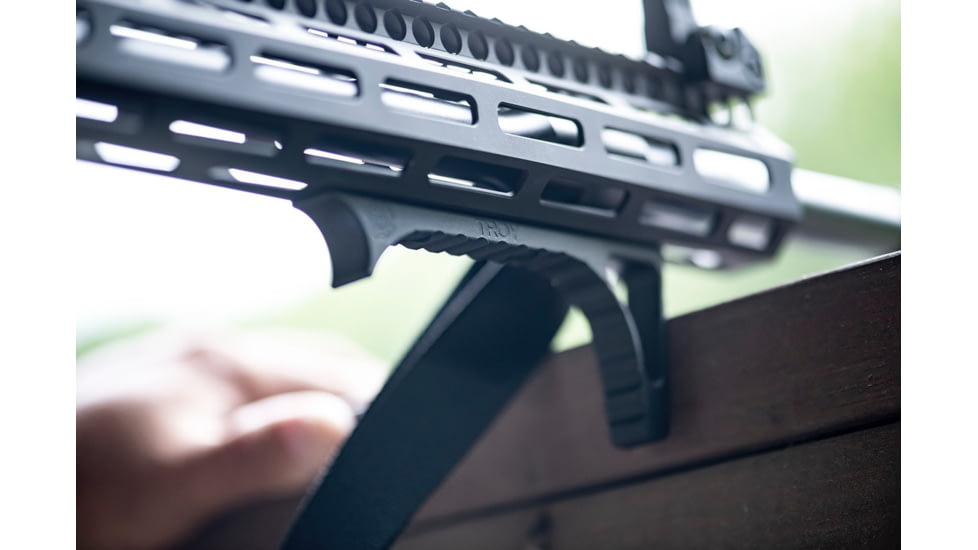 Troy OpticsPlanet Exclusive Angled MLOK Foregrip, AR-15, Aluminum, Black, SGRI-ANG-A0BT-00
