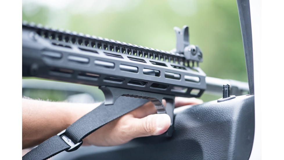 Troy OpticsPlanet Exclusive Angled MLOK Foregrip, AR-15, Aluminum, Black, SGRI-ANG-A0BT-00