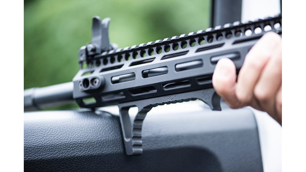 Troy OpticsPlanet Exclusive Angled MLOK Foregrip, AR-15, Aluminum, Black, SGRI-ANG-A0BT-00
