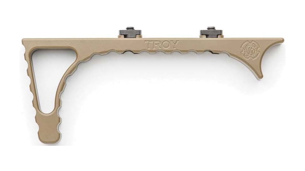 Troy OpticsPlanet Exclusive Angled MLOK Foregrip, AR-15, Aluminum, FDE, SGRI-ANG-A0FT-00