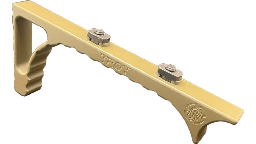 Troy OpticsPlanet Exclusive Angled MLOK Foregrip, AR-15, Aluminum, FDE, SGRI-ANG-A0FT-00