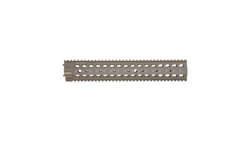 Troy 13.5 in. Rifle Extended Modular Rail Forend for SPR type set-ups - Flat Dark Earth 