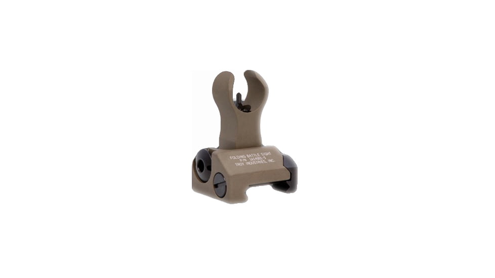 TROY HK Style Front Folding BattleSight, Tritium, Flat Dark Earth