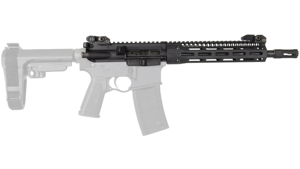 USED Troy Upper Receiver Kit, 10.5in Barrel, SOCC Handguard, 9.25in, A4, w/Sights, Black, SUPG-A4S-10BT-00, EDEMO1