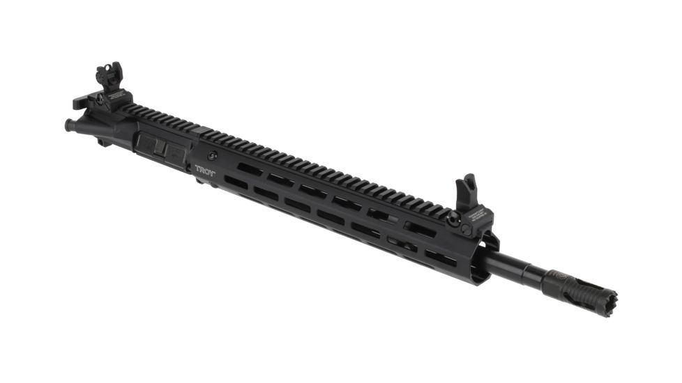 Troy Upper Receiver Kit with Medieval Flash Suppressor, 5.56, 16 w/13 M-LOK Rail and Folding Sights, Black, SUPG-5MF-16BT-00