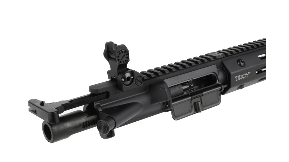 Troy Upper Receiver Kit with Medieval Flash Suppressor, 5.56, 16 w/13 M-LOK Rail and Folding Sights, Black, SUPG-5MF-16BT-00