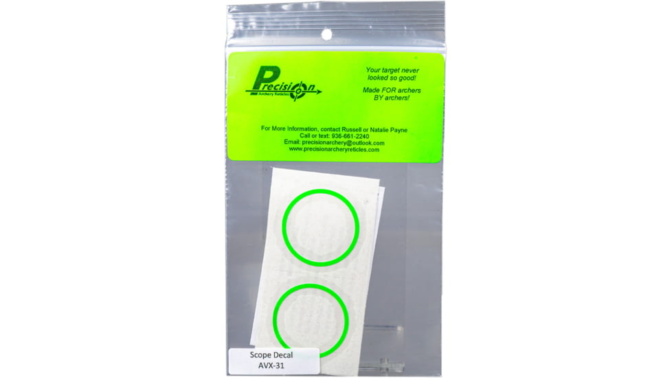 TRU Ball AVX-31 Scope Ring Mask Reticle, Green, 1502873