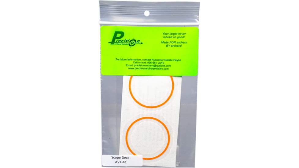 TRU Ball AVX-41 Scope Ring Mask Reticle, Orange, 1502876