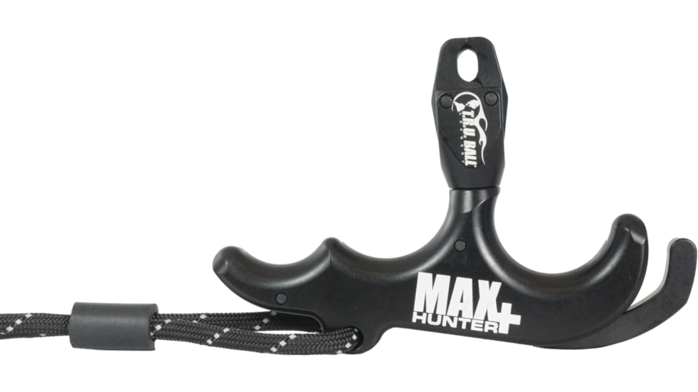 TRU Ball Maxhunter Plus Hand Held 3-finger Thumb Release, Black, TMHP-BK