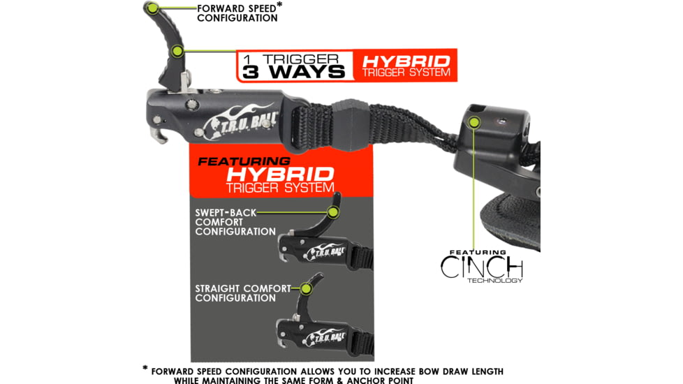 TRU Ball Short-N-Sweet'R Hybrid Release 1202457, Black, Large, SSHB-BK-L