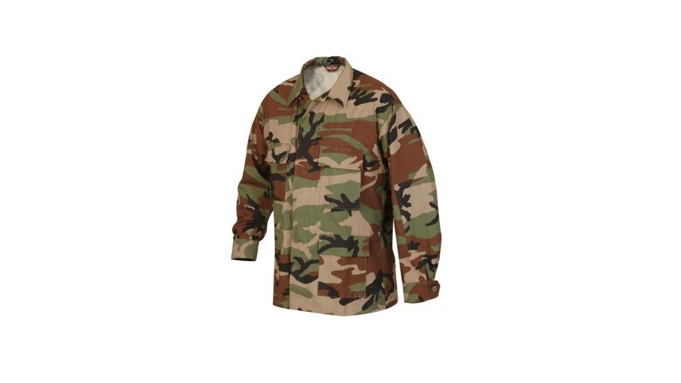 Tru-Spec 100% Cotton Ripstop BDU Jacket - Men's, Woodland, Medium, Short Length 1514044