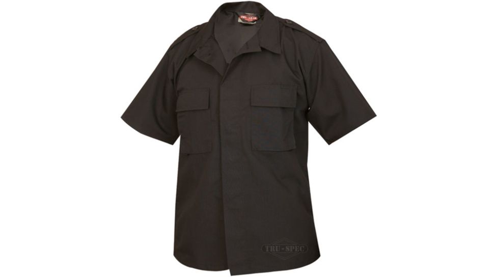 Tru Spec 1000003 Short Sleeve Black Tactical Shirt Pc Rs