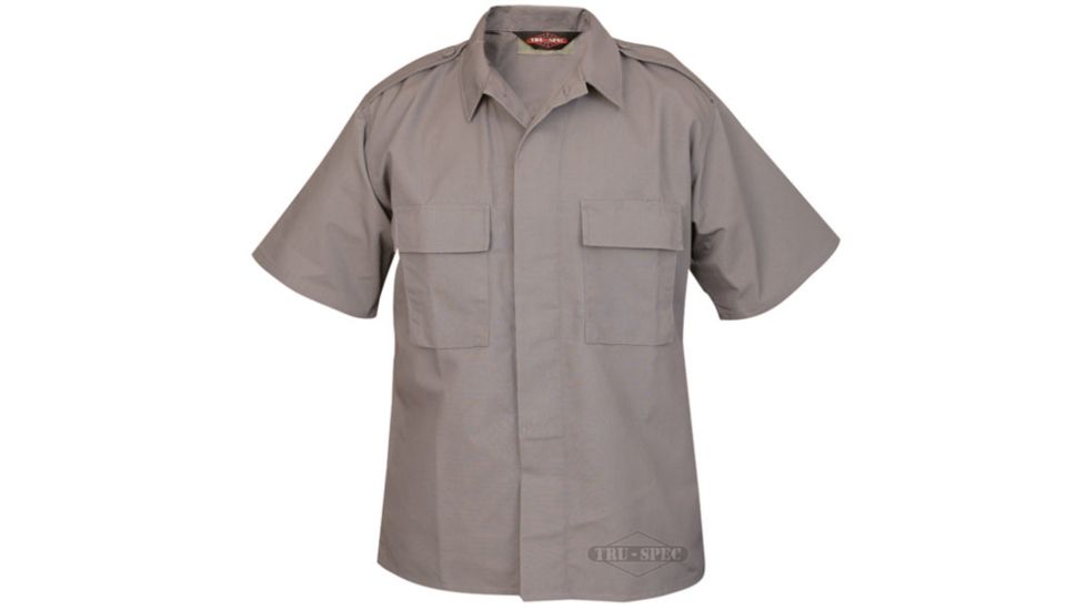 Tru Spec 1002009 Short Sleeve Grey Tactical Shirt Pc Rs