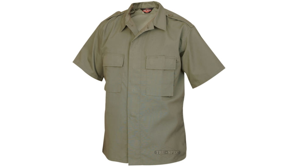Tru Spec 1006002 Short Sleeve Olive Drab Tactical Shirt Pc Rs