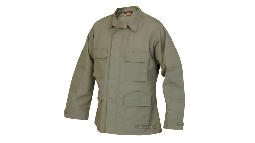 Tru-Spec Polyester-Cotton BDU Jacket - Men's, Olive Drab, 4XL, Regular Length 1316009