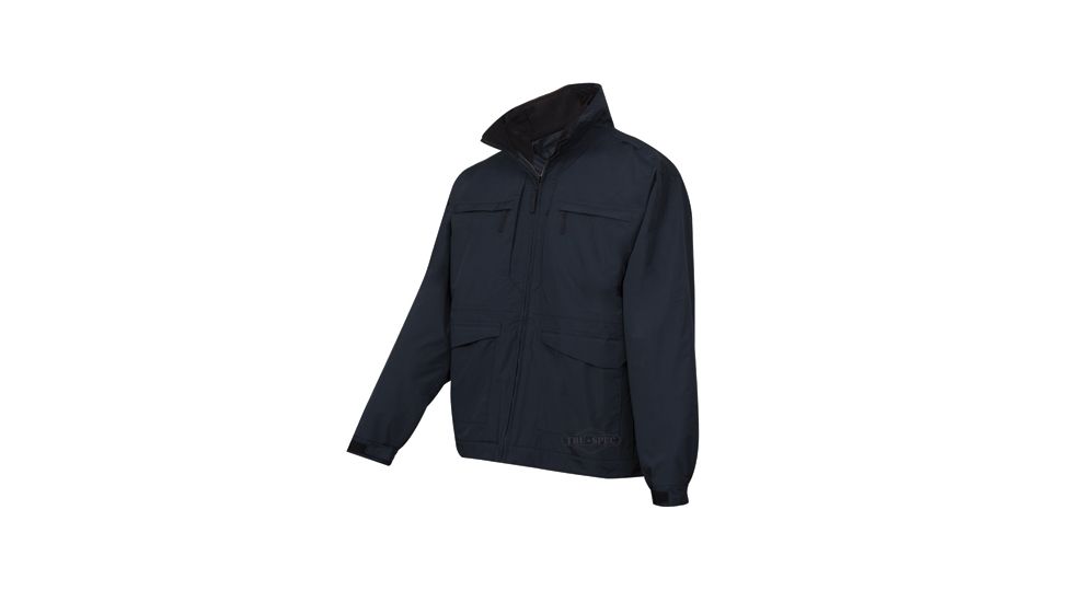 Tru-Spec 24-7 Weathershield All Season Rain Jacket 100% Nylon, Black, Small Regular 2402003