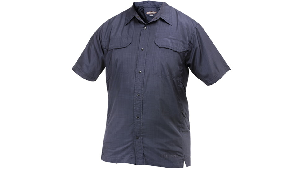 Tru-Spec 24-7 Camp Shirt 100% Poly, Navy, XLarge Regular 1235006
