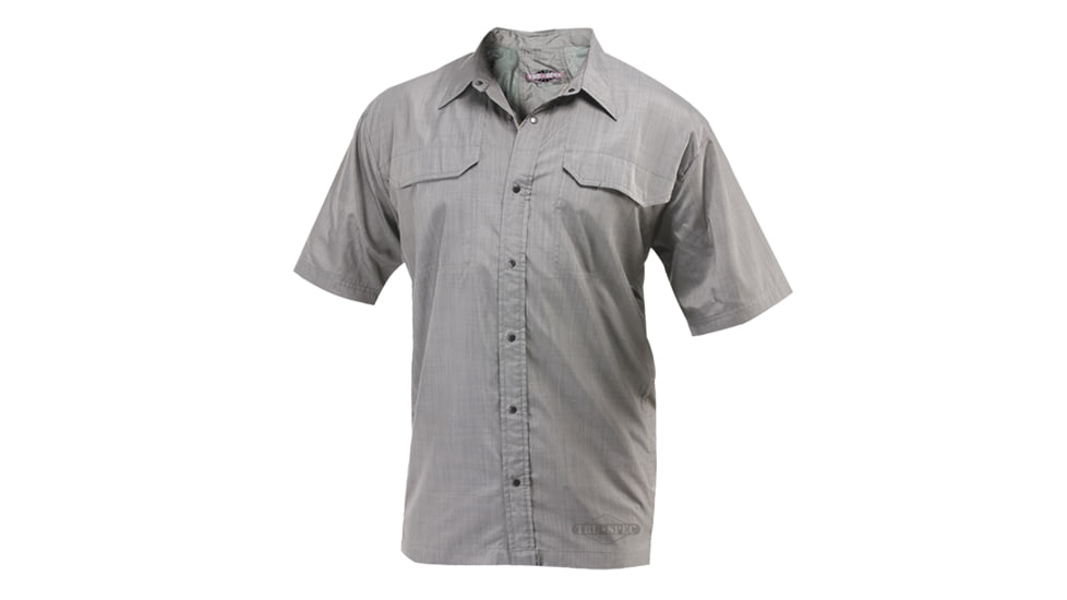 Tru-Spec 24-7 Camp Shirt 100% Polyester, Charcoal, 2XLarge Regular 1233007