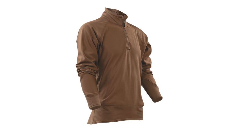 Tru-Spec 24-7 Cross-Fit 1/4 Zip Grid Fleece Shirt, COYOTE, XL 2424006