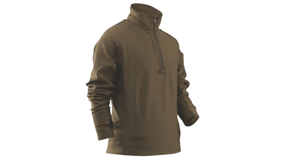 Tru-Spec 24-7 Grid Fleece Pullover 94/6 Polyester/Spandex, Coyote, XLarge Regular 2427006