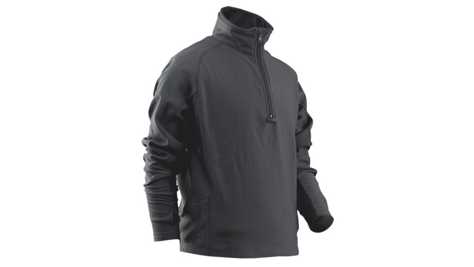 Tru-Spec 24-7 Grid Fleece Pullover 94/6 Polyester/Spandex, Grey, Large Regular 2428005