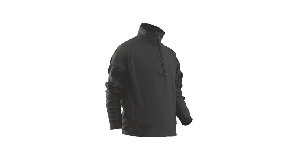 Tru-Spec 24-7 Grid Fleece Pullover 94/6 Polyester/Spandex, Black, 4XLarge Regular 2426009