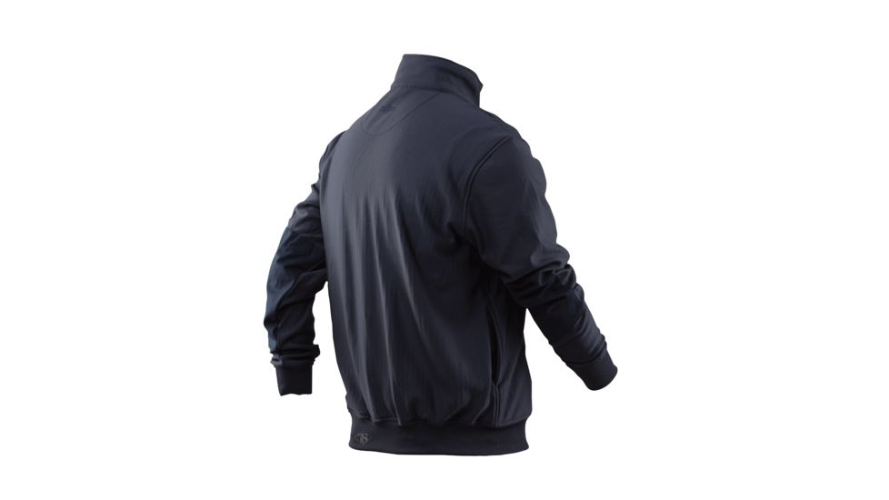 Tru-Spec Grid Fleece Zip Thru Job Shirt 94/6 Poly/Spandex, Midnight Navy, Small Regular 2077003